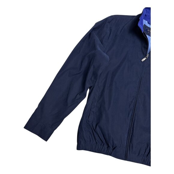 BOBBY JONES Designer Blue Casual Light Bomber Jacket Mens Medium - Picture 4 of 5